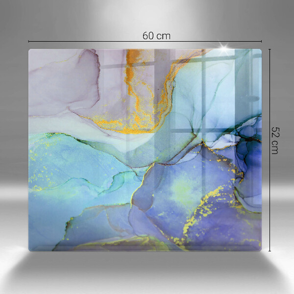 Üveg vágódeszka Repedt arany kő