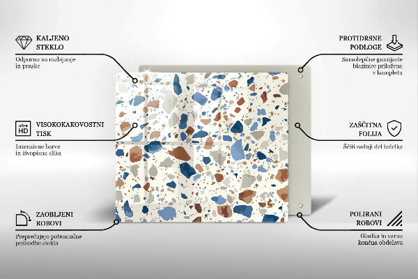 Üveg vágódeszka Dekoratív kőedény