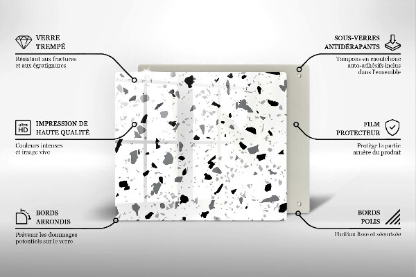 Üveg vágódeszka Dekoratív kőedény