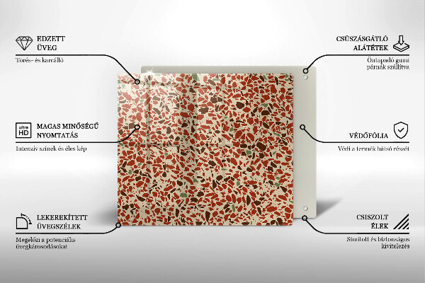 Üveg vágódeszka Finom kőedény