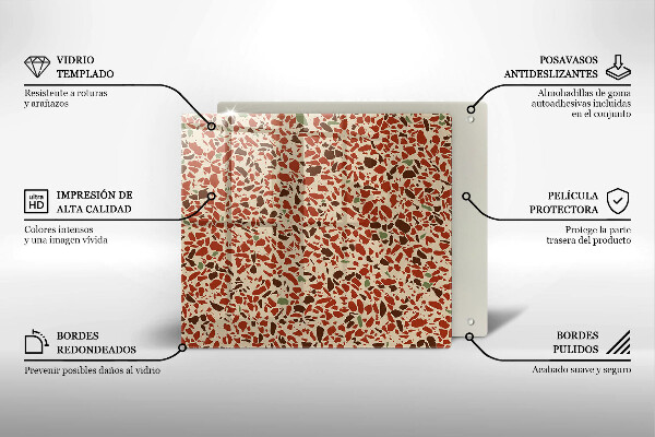 Üveg vágódeszka Finom kőedény