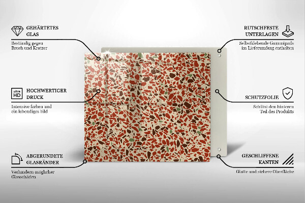 Üveg vágódeszka Finom kőedény