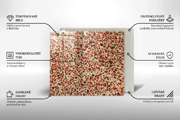 Üveg vágódeszka Finom kőedény