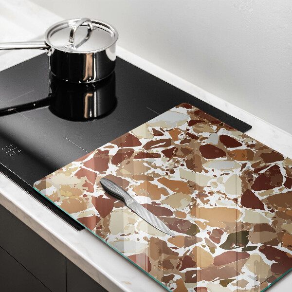 Üveg vágódeszka Kő díszítő foltok