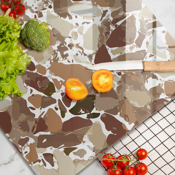 Üveg vágódeszka Kő díszítő foltok
