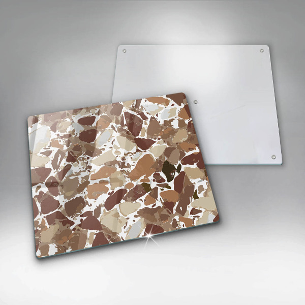 Üveg vágódeszka Kő díszítő foltok