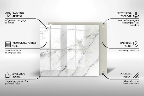 Üveg vágódeszka Elegáns márvány textúra