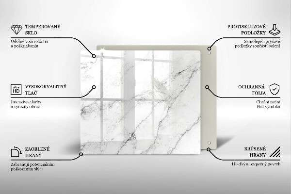 Üveg vágódeszka Elegáns márvány textúra