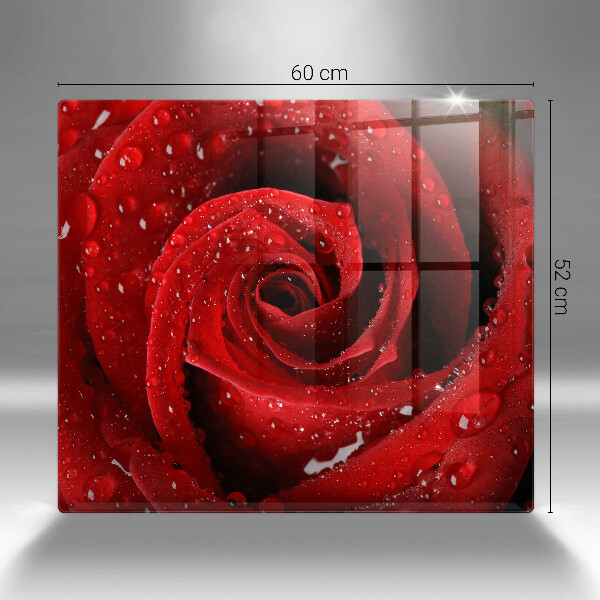 Üveg vágódeszka Rózsa virág szirmai