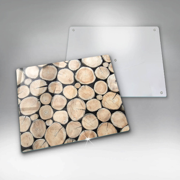 Üveg vágódeszka Fa fatörzsek