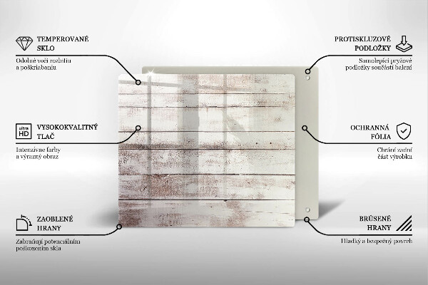 Üveg vágódeszka Régi fa táblák