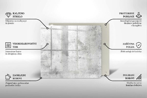 Üveg vágódeszka Beton textúra