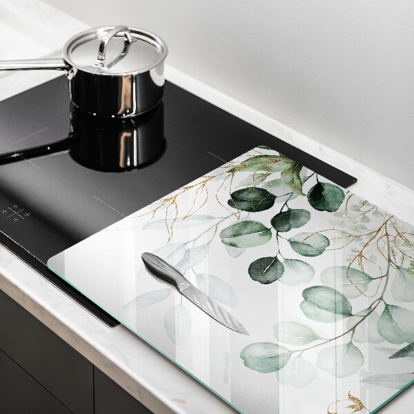 Üveg vágódeszka Festett növények