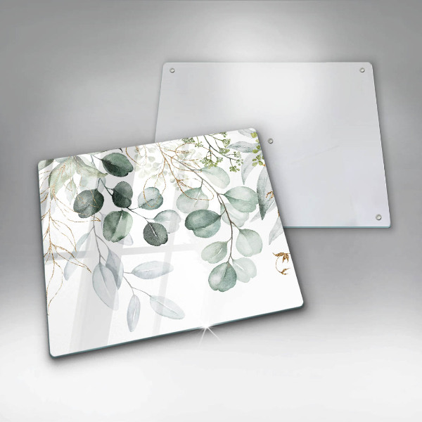 Üveg vágódeszka Festett növények