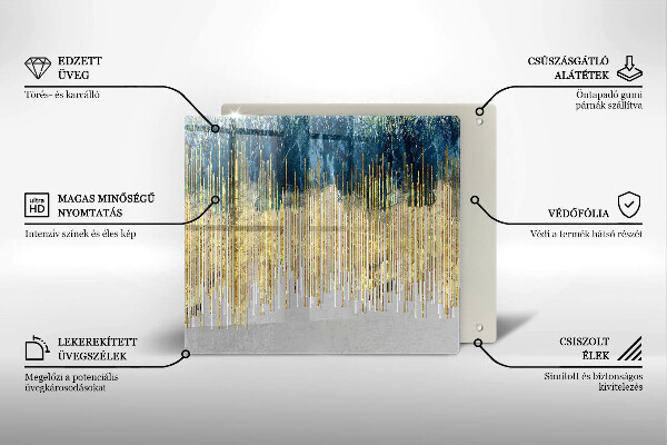 Üveg vágódeszka Tervezői absztrakció