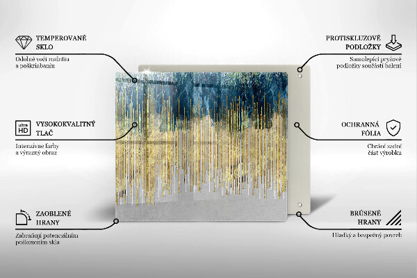 Üveg vágódeszka Tervezői absztrakció