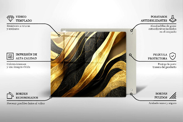 Üveg vágódeszka Elegáns absztrakció