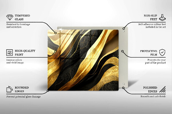 Üveg vágódeszka Elegáns absztrakció