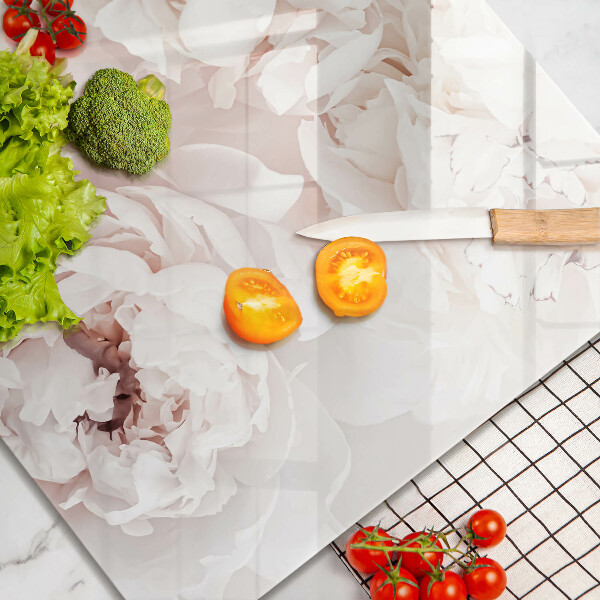 Üveg vágódeszka Pasztell bazsarózsa