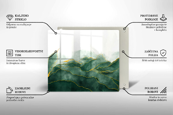 Üveg vágódeszka Absztrakt természet