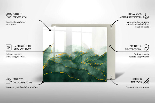 Üveg vágódeszka Absztrakt természet