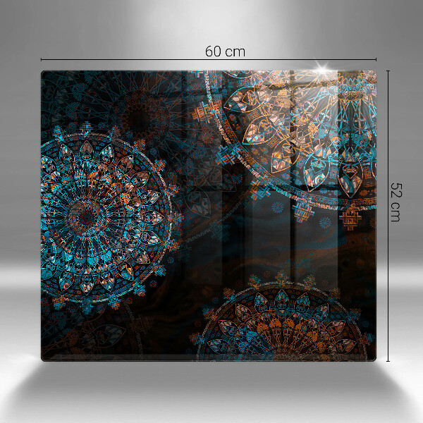 Üveg vágódeszka Boho vintage kerekek