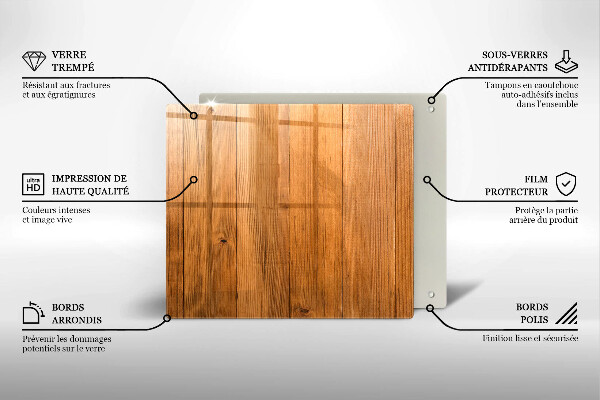 Üveg vágódeszka Fadeszkák