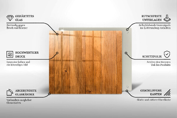 Üveg vágódeszka Fadeszkák