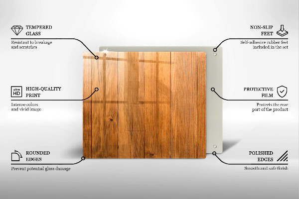 Üveg vágódeszka Fadeszkák