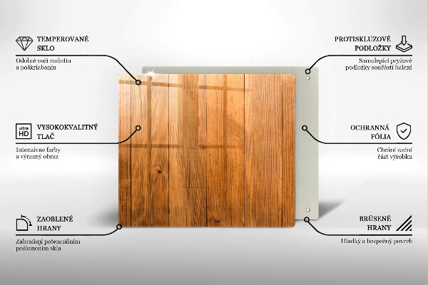 Üveg vágódeszka Fadeszkák