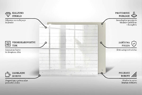 Üveg vágódeszka Modern világos táblák