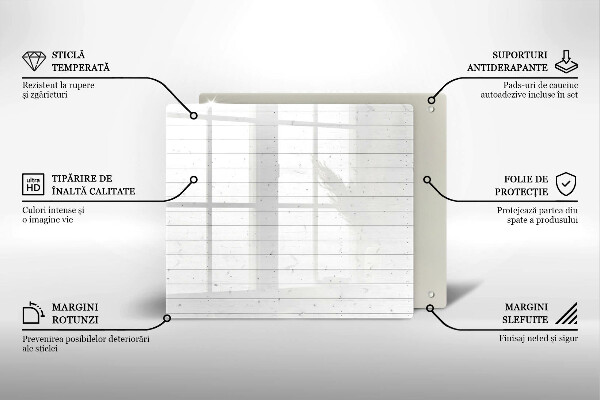 Üveg vágódeszka Modern világos táblák