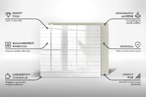 Üveg vágódeszka Modern világos táblák