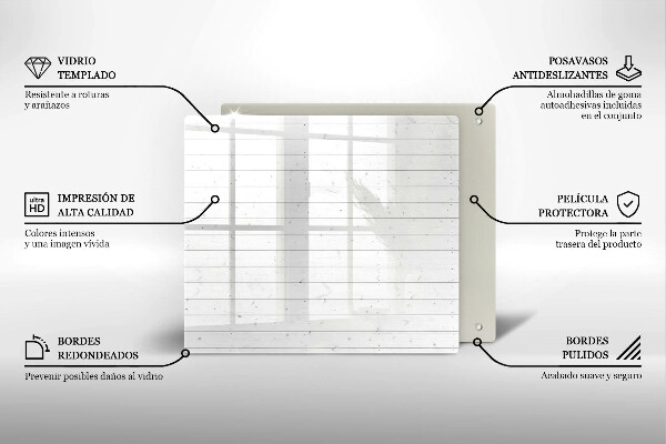 Üveg vágódeszka Modern világos táblák