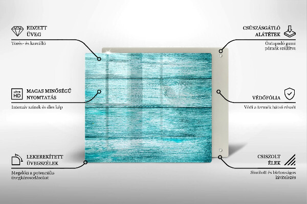 Üveg vágódeszka Vintage fa táblák