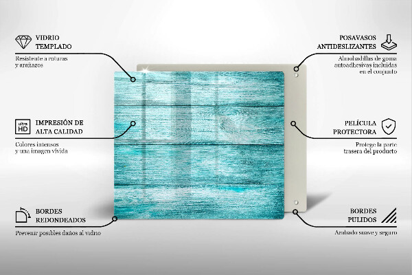 Üveg vágódeszka Vintage fa táblák