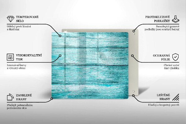 Üveg vágódeszka Vintage fa táblák