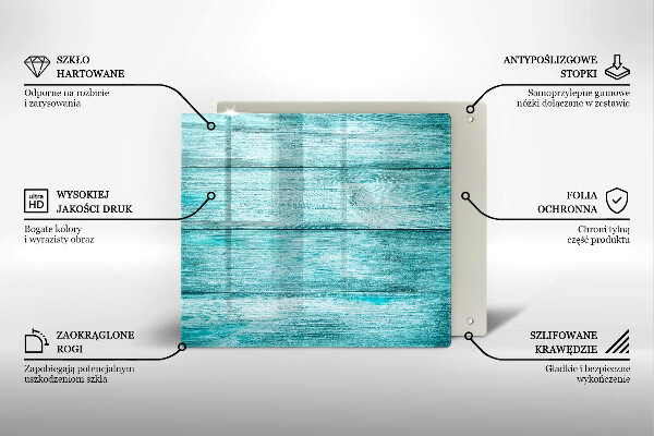 Üveg vágódeszka Vintage fa táblák