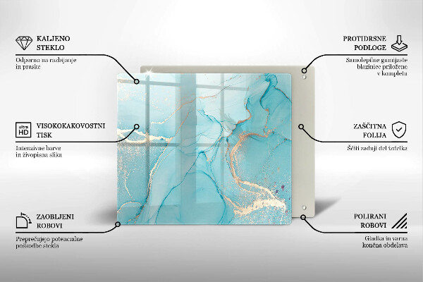 Üveg vágódeszka Kő absztrakció