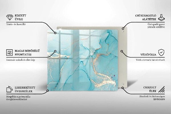 Üveg vágódeszka Kő absztrakció