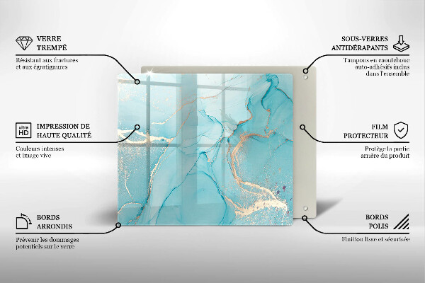 Üveg vágódeszka Kő absztrakció