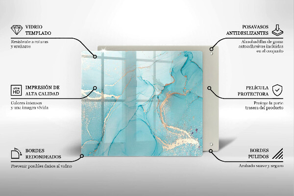 Üveg vágódeszka Kő absztrakció