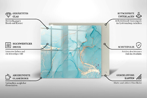 Üveg vágódeszka Kő absztrakció