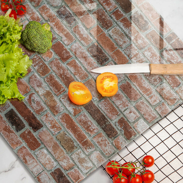 Üveg vágódeszka Régi téglafal