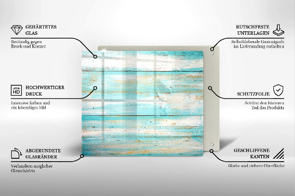 Üveg vágódeszka Vintage fa táblák