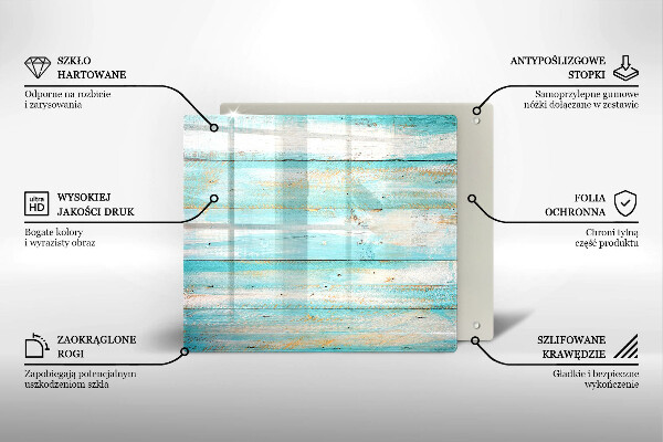 Üveg vágódeszka Vintage fa táblák