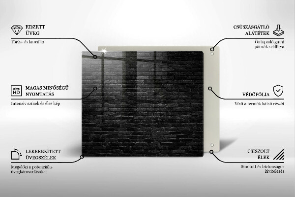 Üveg vágódeszka Fali téglafal