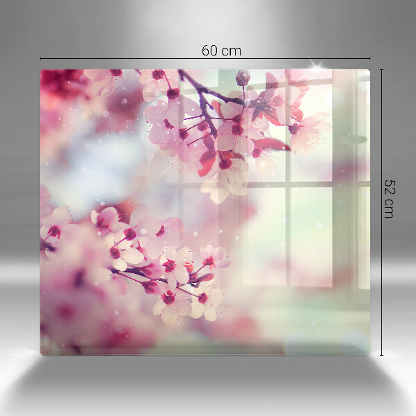 Üveg vágódeszka Természet alma virágok