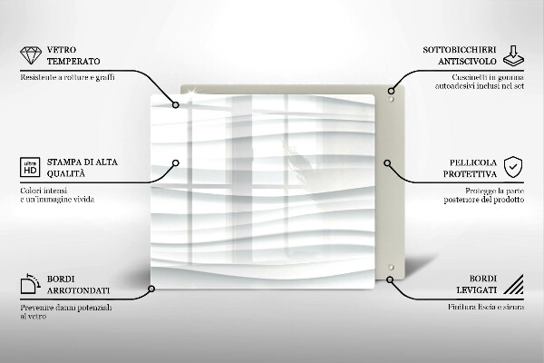 Üveg vágódeszka Modern szerkezet