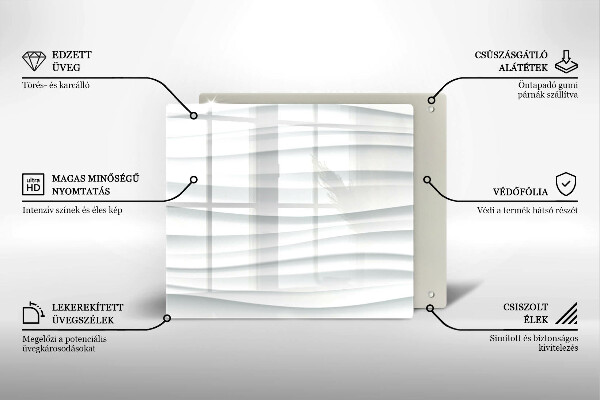 Üveg vágódeszka Modern szerkezet